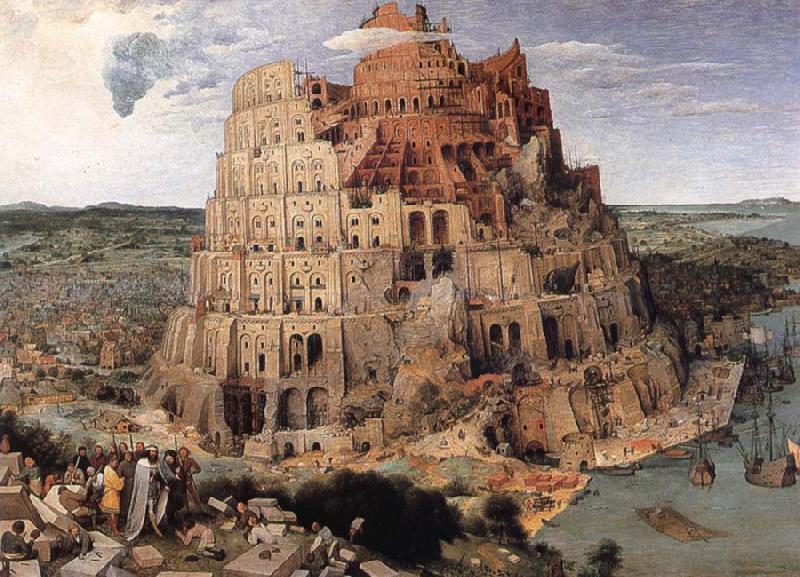 BRUEGEL, Pieter the Elder The Tower of Babel China oil painting art